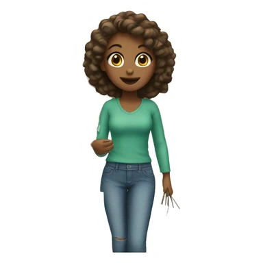 Girl shopping  sticker