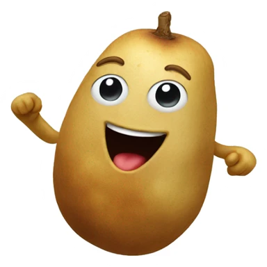 A dancing potato sticker
