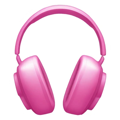 Pink rinestone headphones  sticker
