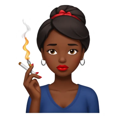 Sigara içen kız sticker