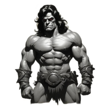 frank frazetta art sticker