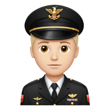 make a handsome white-skinned US soldier sticker