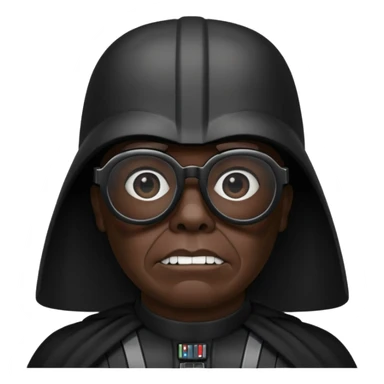 Dark vador avec des verrresnoires sticker