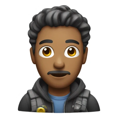 Man playing on video game  sticker