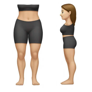 Woman leg calves muscles, fit Caucasian woman sticker