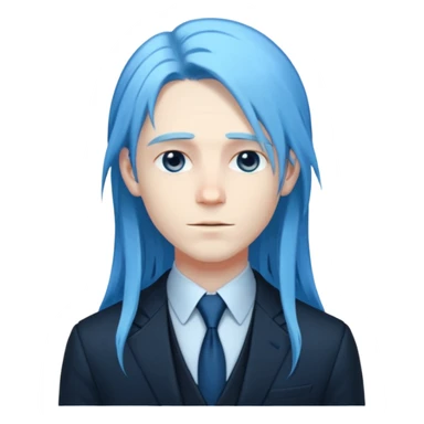ethereal-pastel-transparent-translucent-gorgeous-spectral-dark-greyish-blue-whitish-gloomy-man-with-blue-long-hair-with-a-beautiful-black-suit sticker