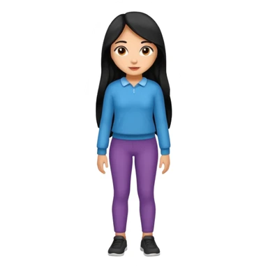 Full body nude young latina girl sticker