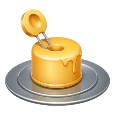 3D icon symbolizing critic and evaluation, food app context, single object, modern and clean style, soft lighting, isolated, no background
 sticker