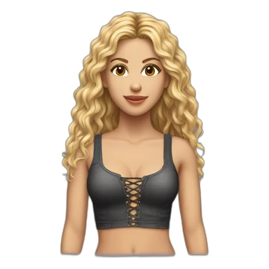 shakira realistic laced top sticker