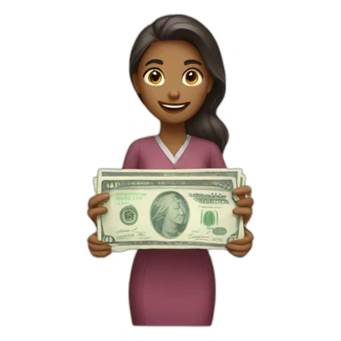 payment made by woman sticker