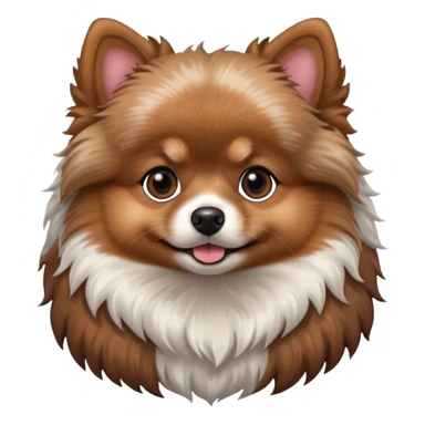 Pomeranian choco merle  sticker