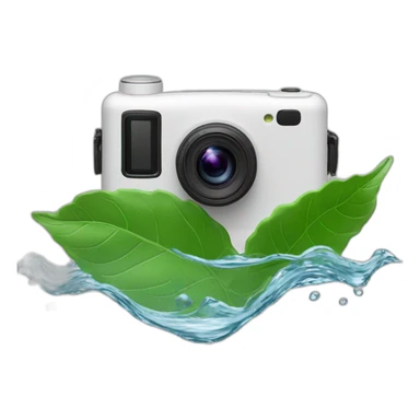 ptz-camera-recording-leaf-floating-on-water sticker