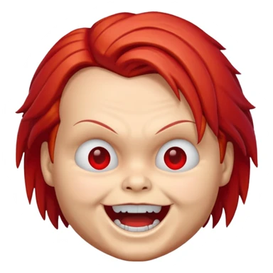 Un emojin de chuky sticker