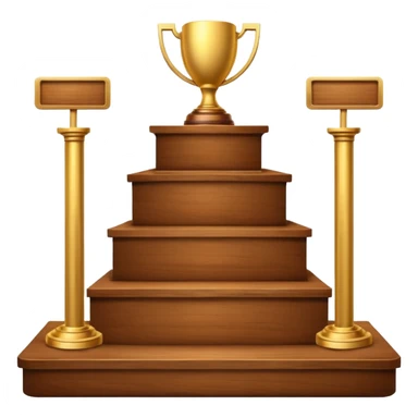 winner's podium sticker