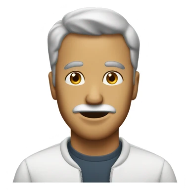 man with mayo on his face sticker