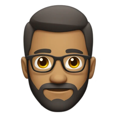 Testosterone hipster with short haircut sticker