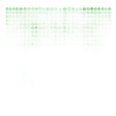 Make a green matrix of numbers sticker