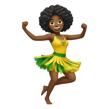 Brazilian woman dancing  sticker