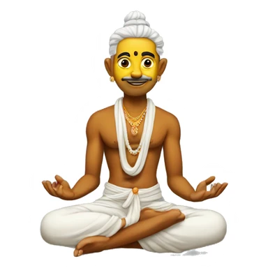 hindu yogi with jata sticker