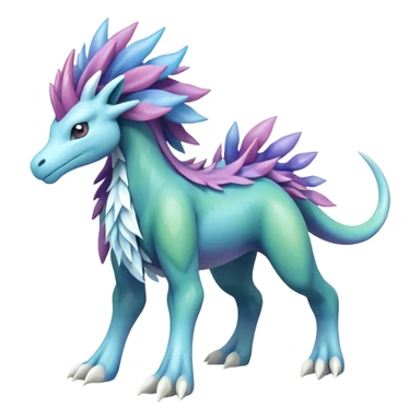 Meganium-Amaura-Suicune-fakemon (full body) sticker