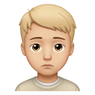 sad boy student sticker