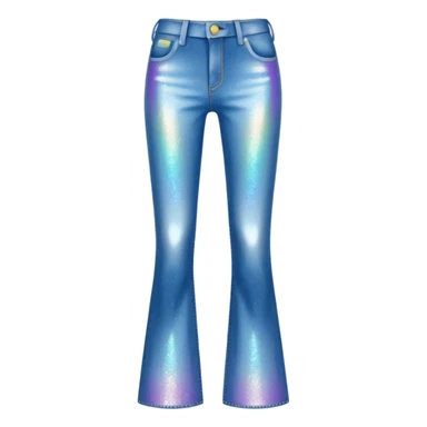  glittery flared jeans sticker