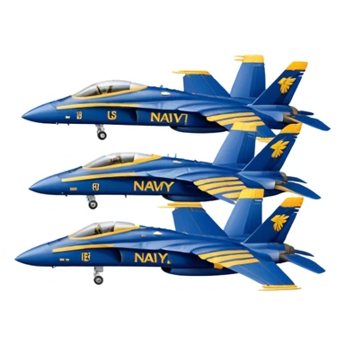 four US Navy Blue Angels f/a-18s sticker