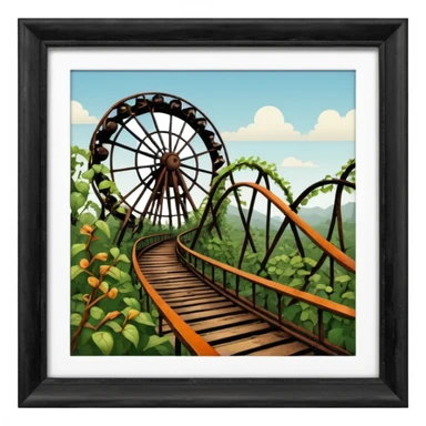 abandoned amusement park sticker