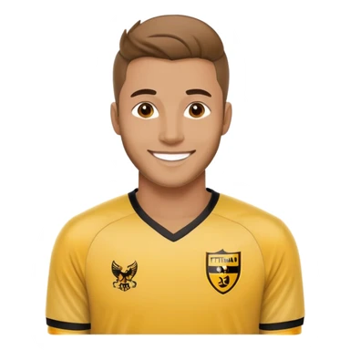 handsome man wearing ittihad football club jersey  sticker