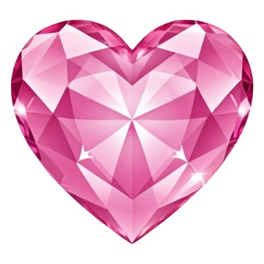 heart with a sparkling diamond pattern sticker