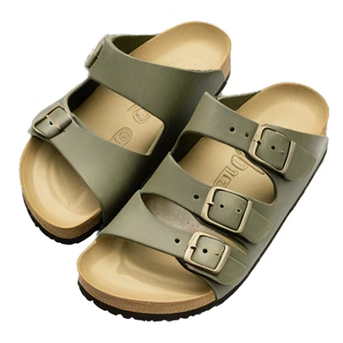 Birkenstock clogs khaki washed color￼ sticker