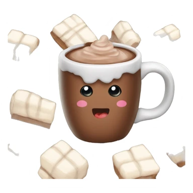 cute hot chocolate  sticker
