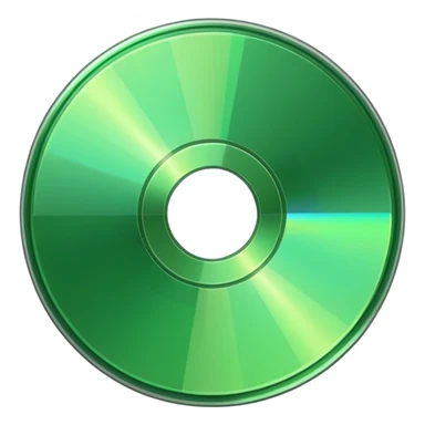 green cd sticker