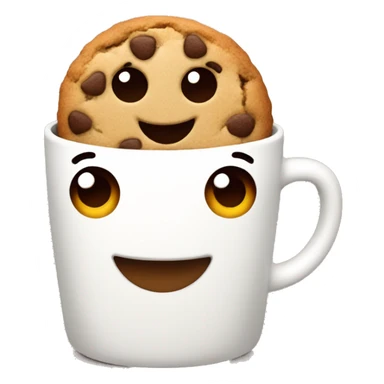 make me a cute cookie with side latte sticker