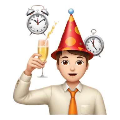 party, alarm clock, sunset MORE SUNSET sticker