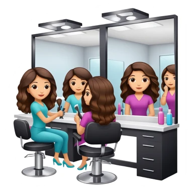 Hispanic hair salon sticker
