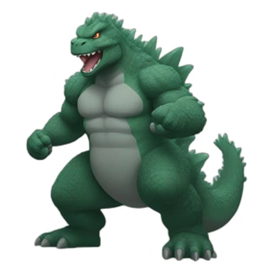 Godzilla gym sticker