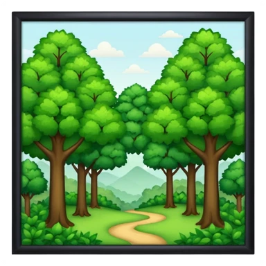 In our hometown, there’s plenty of trees sticker