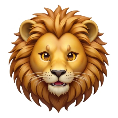 Cinematic Comical Lion Portrait Emoji, Head tilted dramatically with an exaggeratedly amused expression, featuring a striking tawny Fur with a flamboyant mane and wide, expressive amber eyes filled with playful disbelief, Simplified yet hilariously expressive features, highly detailed, glowing with a slightly sassy glow, high shine, dramatic yet playful, stylized with an air of cheeky jungle mischief, bright and endearing, soft glowing outline, capturing the essence of a spirited and over-the-top lion, so meme-worthy it feels like it could roar its way into internet fame instantly! sticker