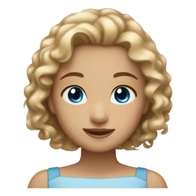 Two girls embracing one with blonde hair and blue eyes and the other girl brown curly hair and brown eyes with light brown skin sticker