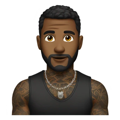 Andrew Tate with neck tattoo sticker