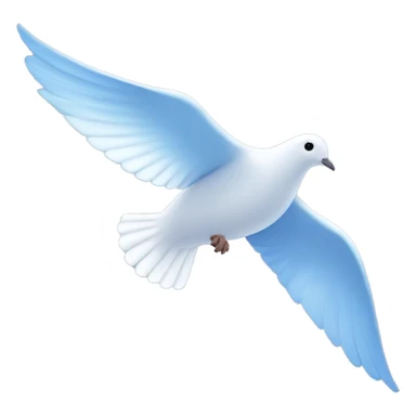 Dove blue color flight top right side sticker