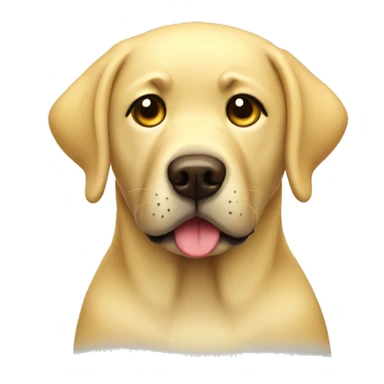Yellow lab being bad sticker