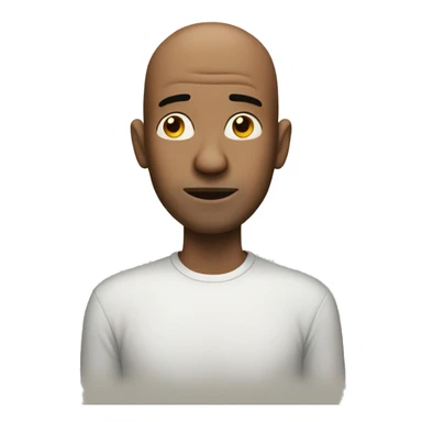 Man with big nose no hair sticker