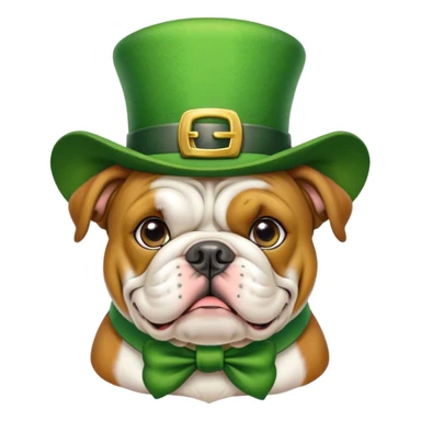 Leprechaun Bulldog  sticker