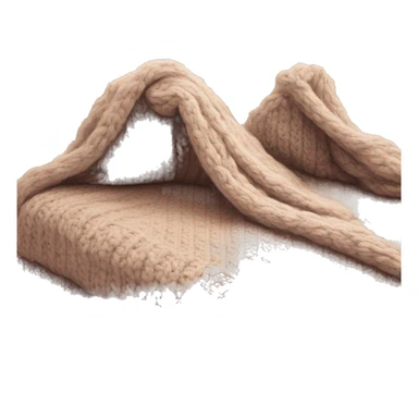 Cozy knitted blanket sticker