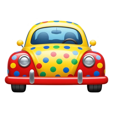 polka dots car sticker
