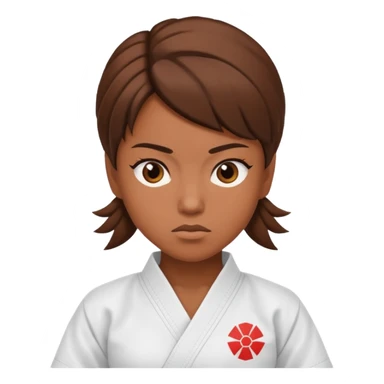 karate lady sticker