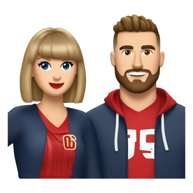 Taylor swift and Travis kelce  sticker
