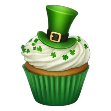Happy st Patrick’s day cupcake sticker